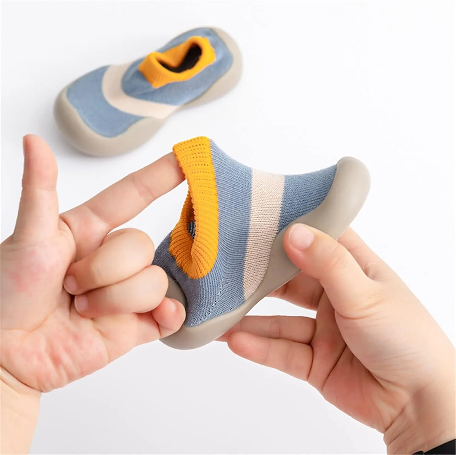 Toddler Sock Shoes,Infant Boys Girls Animal Cartoon Socks Shoes Fleece Warm Floor Socks Non Slip Sock Shoes B