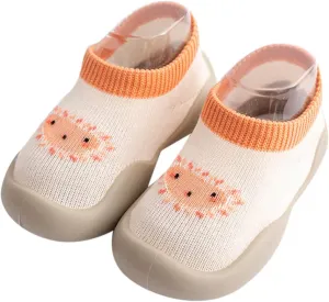 Toddler Sock Shoes,Infant Boys Girls Animal Cartoon Socks Shoes Fleece Warm Floor Socks Non Slip Sock Shoes B