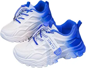 Toddler/Little/Big Kids Sneakers for Boys Girls Lace Up Running Athletic Sneakers Lightweight Breathable Tennis Shoes