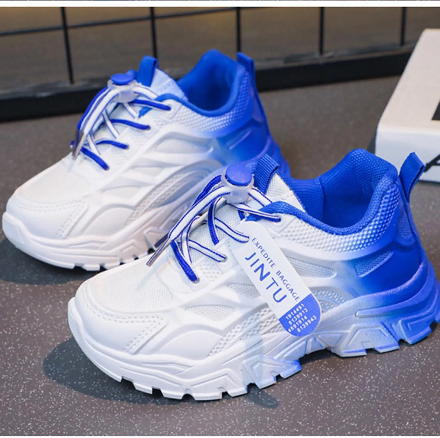 Toddler/Little/Big Kids Sneakers for Boys Girls Lace Up Running Athletic Sneakers Lightweight Breathable Tennis Shoes