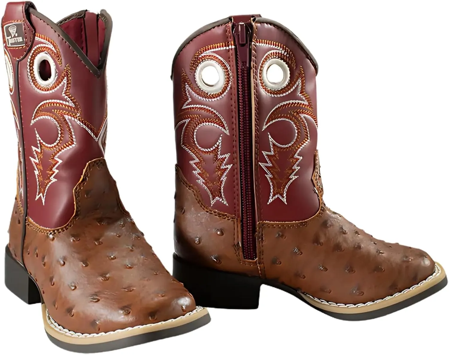 TW?STER Toddler Girls?? Luca Ostrich Western Boots