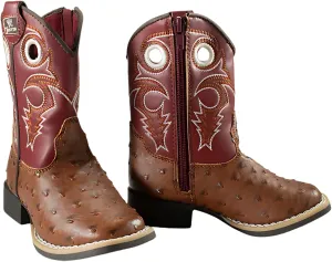 TW?STER Toddler Girls?? Luca Ostrich Western Boots
