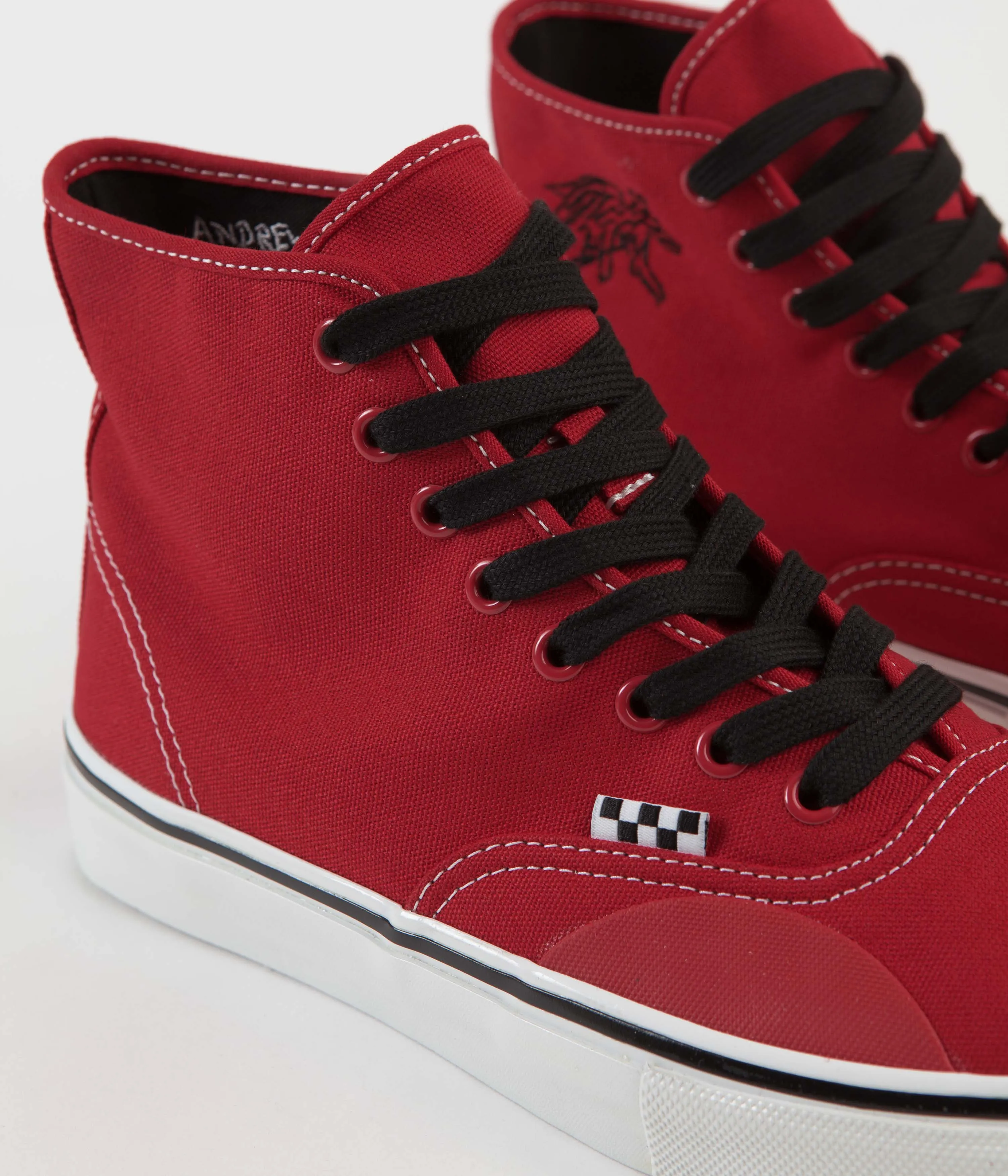 Vans Skate Authentic High LTD Shoes - (Andrew Allen) Red / Hockey