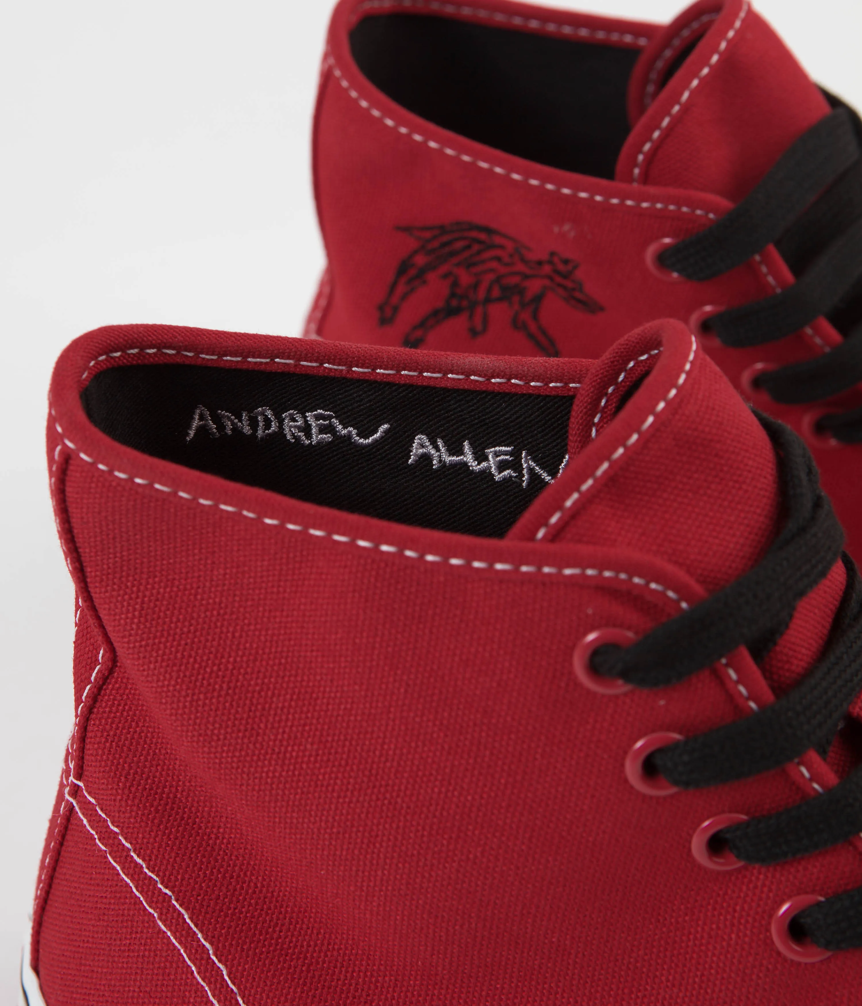 Vans Skate Authentic High LTD Shoes - (Andrew Allen) Red / Hockey