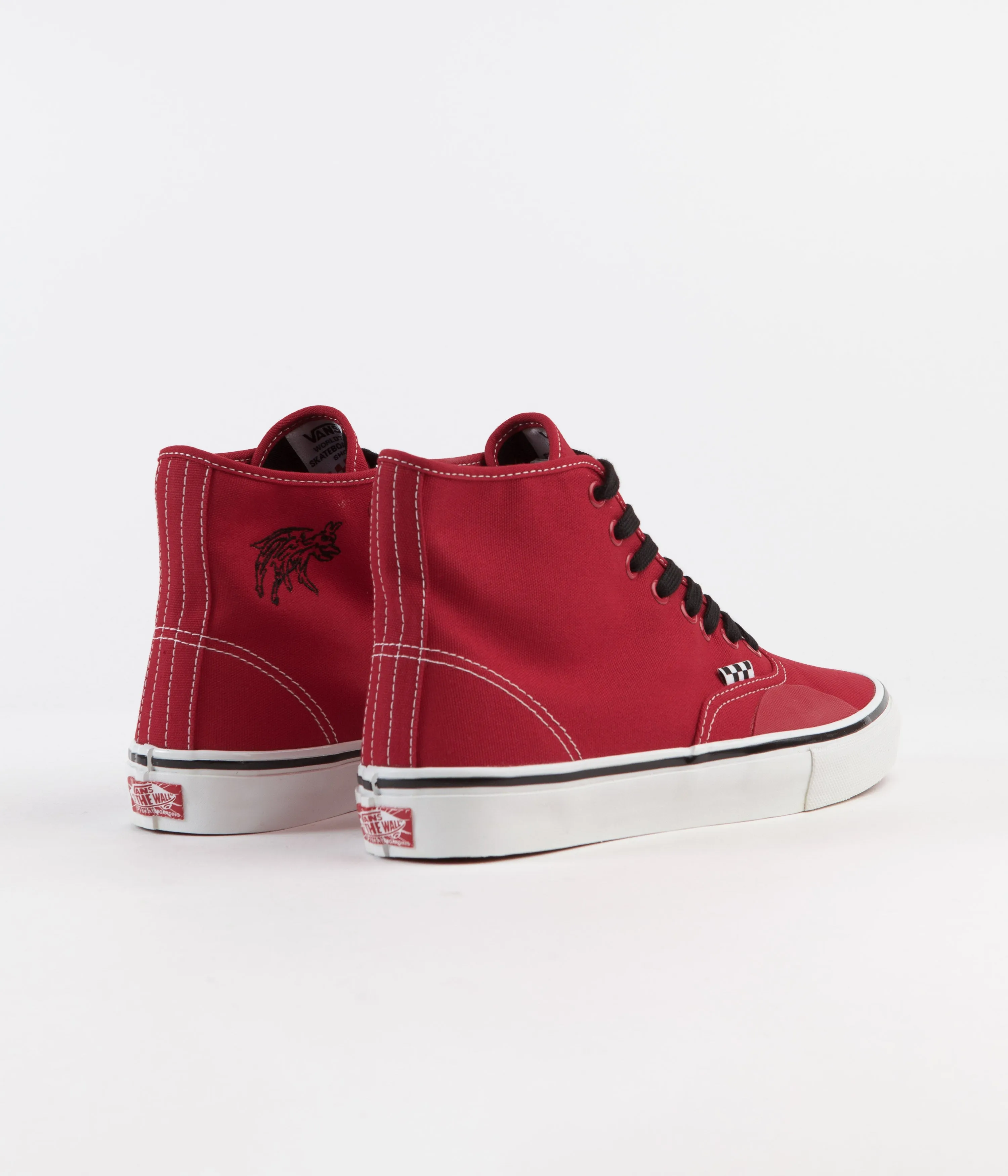 Vans Skate Authentic High LTD Shoes - (Andrew Allen) Red / Hockey