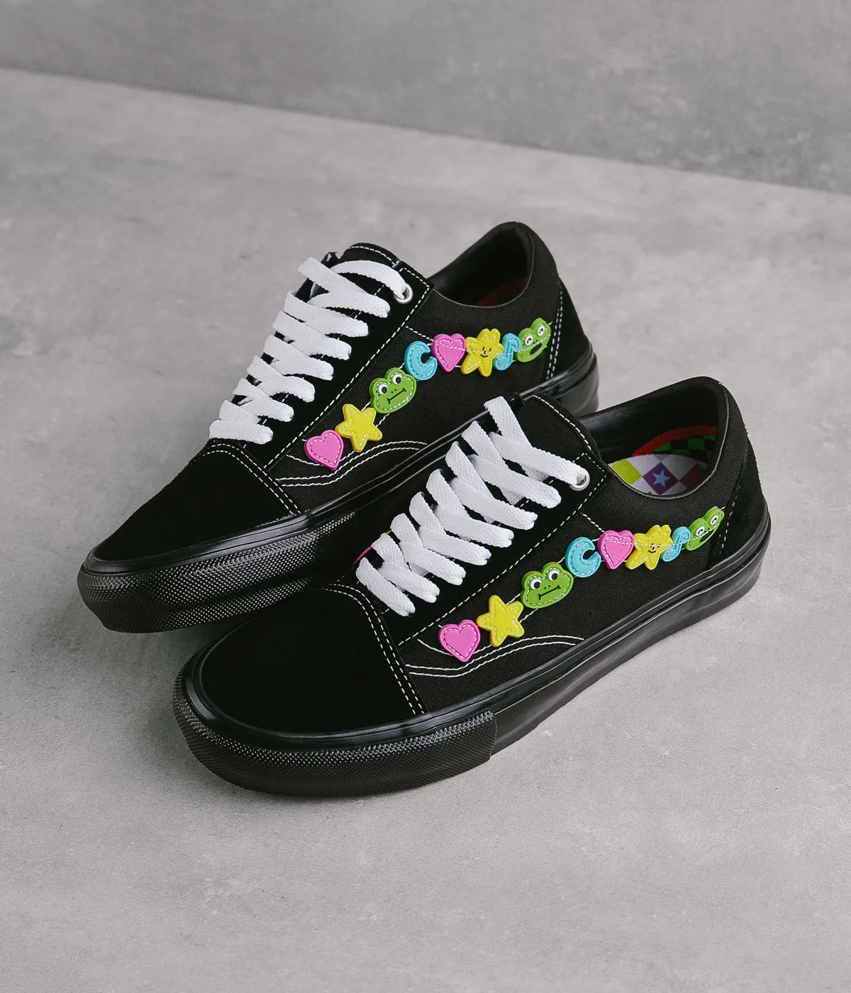 Vans x Frog Skate Old Skool Shoes - Black / Black