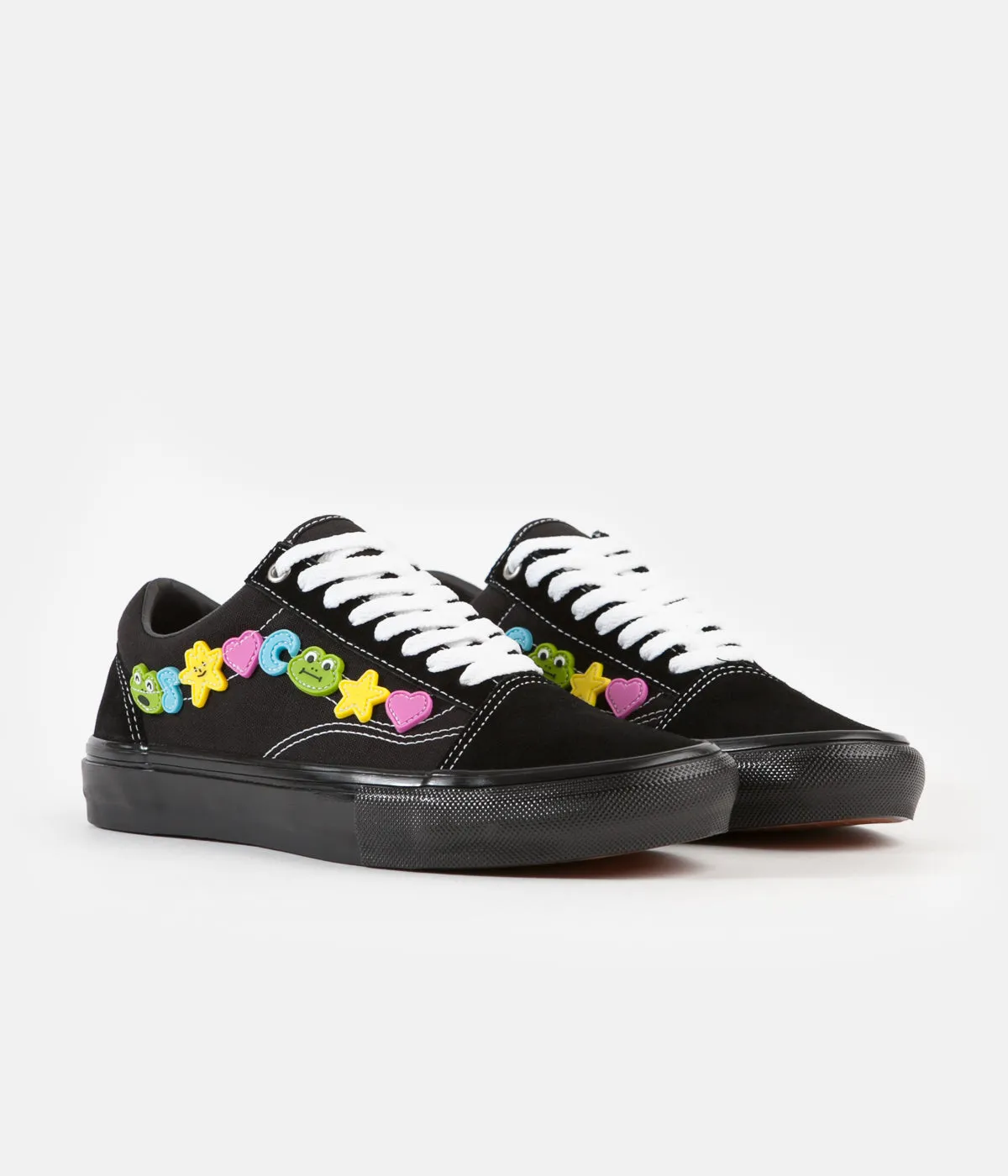 Vans x Frog Skate Old Skool Shoes - Black / Black