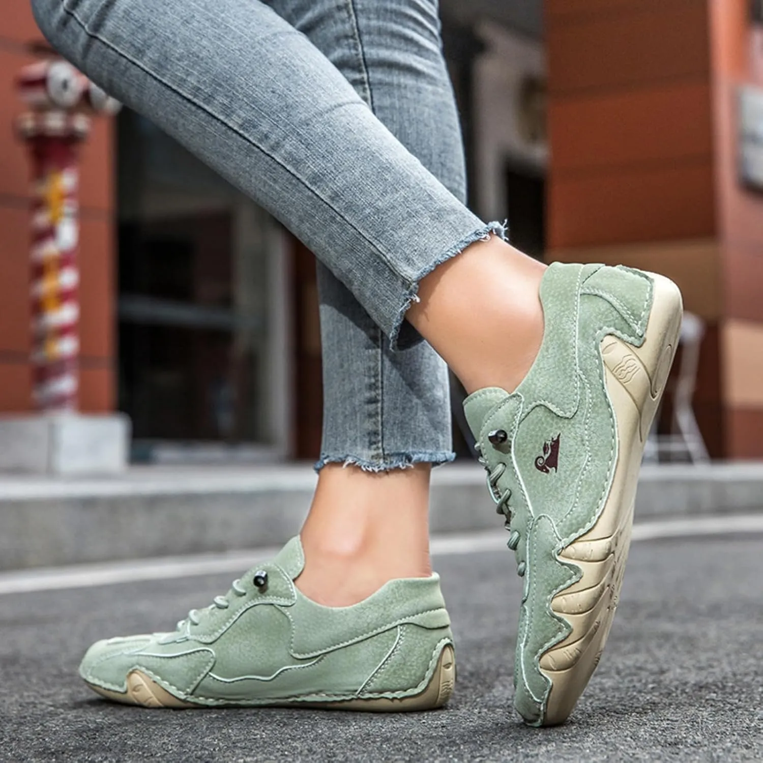Vogany Shoes Orthopedic Sneakers for Men Women Driving Casual Slip On Shoes Fashion Sneakers Comfort Handmade Chukka Dress Walking Shoe Minimalist Boot Lightweight Commute Shoe Unisex