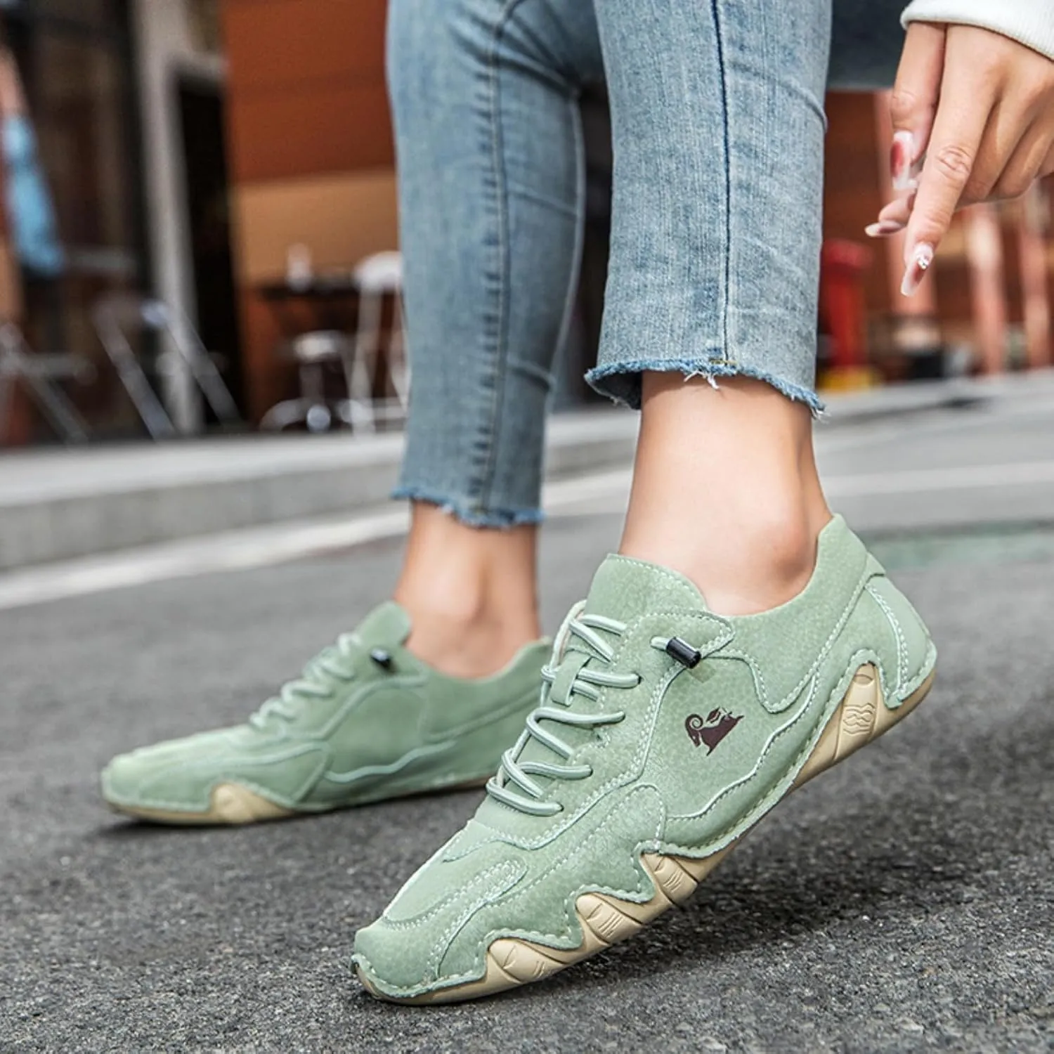 Vogany Shoes Orthopedic Sneakers for Men Women Driving Casual Slip On Shoes Fashion Sneakers Comfort Handmade Chukka Dress Walking Shoe Minimalist Boot Lightweight Commute Shoe Unisex
