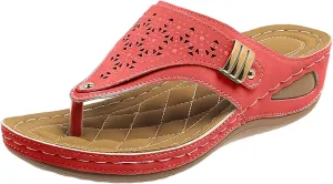 Walking Sandals Women Comfort Orthopedic Wedge Sandals Lightweight Mesh Sport Slides Sandals Arch Support Flip Flops