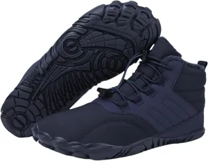 Winter Barefoot Shoes Womens Mens Winter Hiking Boots Warm Fur Lined Winter Snow Boots Waterproof Non-Slip Shoes