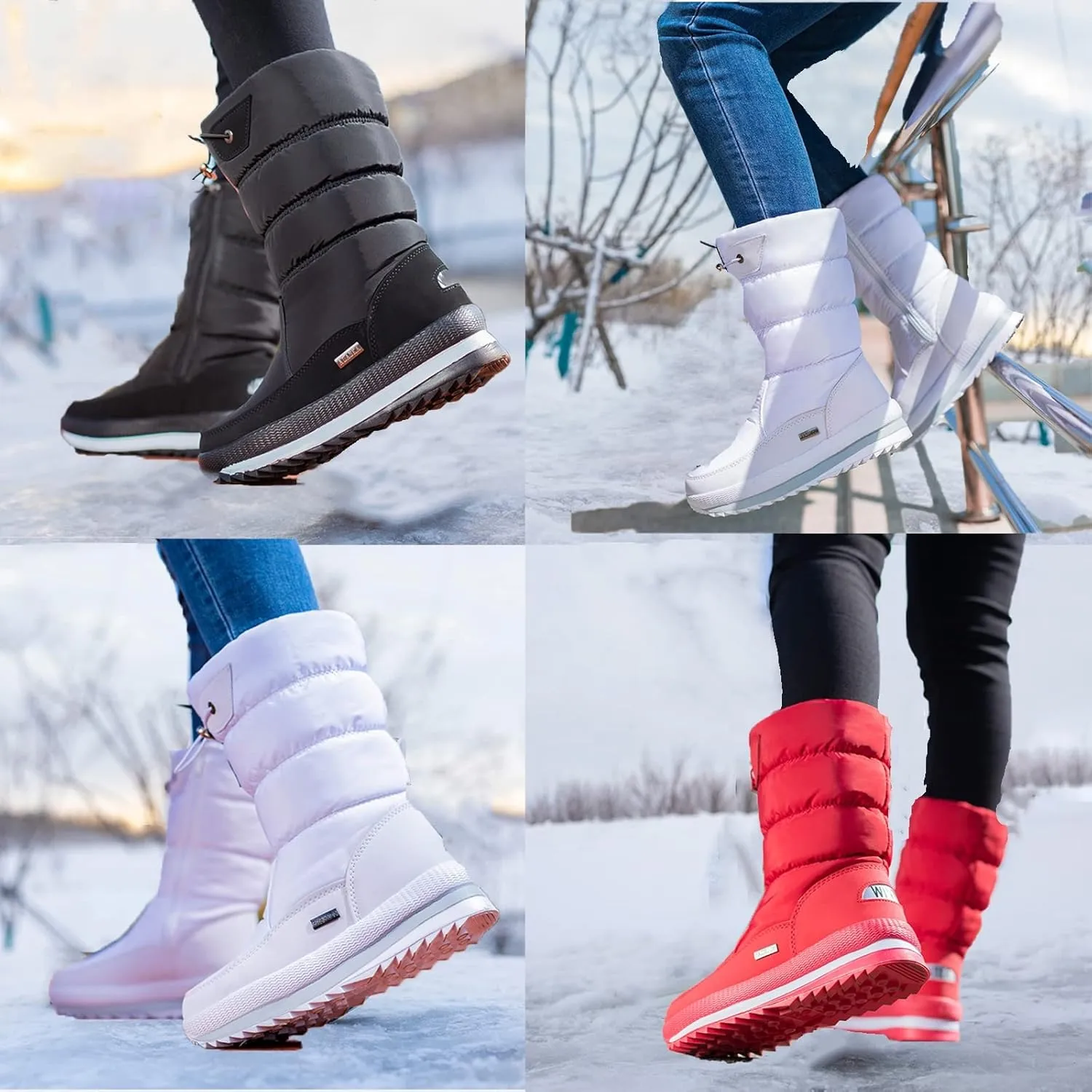Winter Boots for Men and Women, Waterproof Warm Lined Snow Boots Winter Shoes Men's Snow Boots, Winter Hiking Shoes for Cold Weather Hiking Working Camping