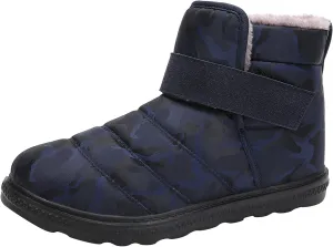 Winter Boots for Women Warm Fuzzy Fleece Lined Walking Ankle Snow Booties Waterproof Ankle Boots Outdoor Booties