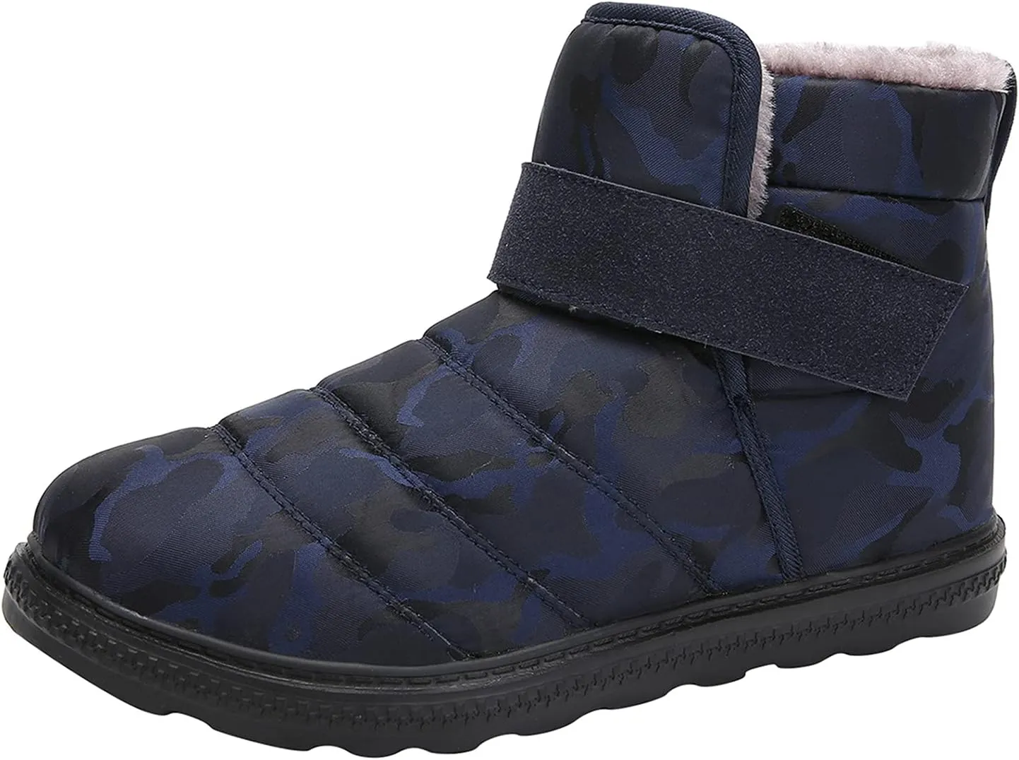 Winter Boots for Women Warm Fuzzy Fleece Lined Walking Ankle Snow Booties Waterproof Ankle Boots Outdoor Booties
