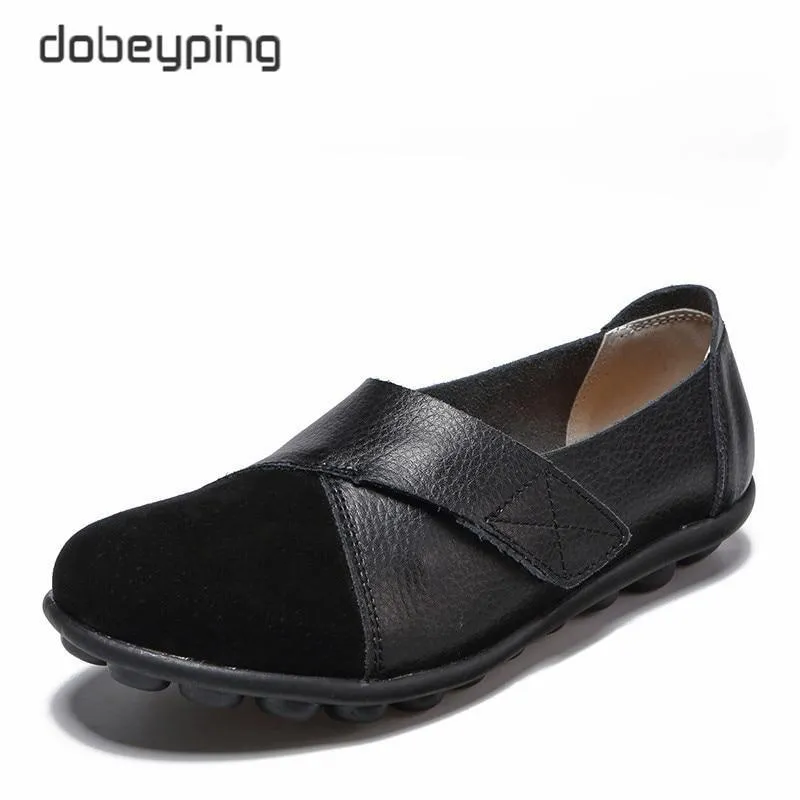 Woman Genuine Leather Women Flats Slip On Women's Loafers