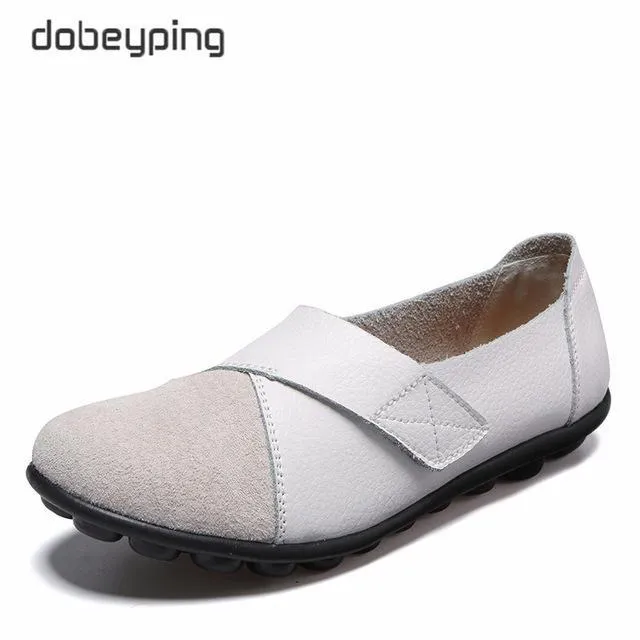 Woman Genuine Leather Women Flats Slip On Women's Loafers