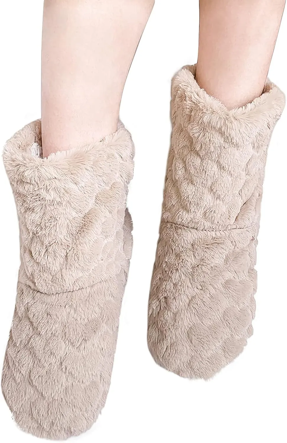 Women Floor Boots Warm Indoor Slippers Girl Warm Bootie Sock Home Ankle High Boots Noiseless Sock Shoes Flat Non-Slip Slipper
