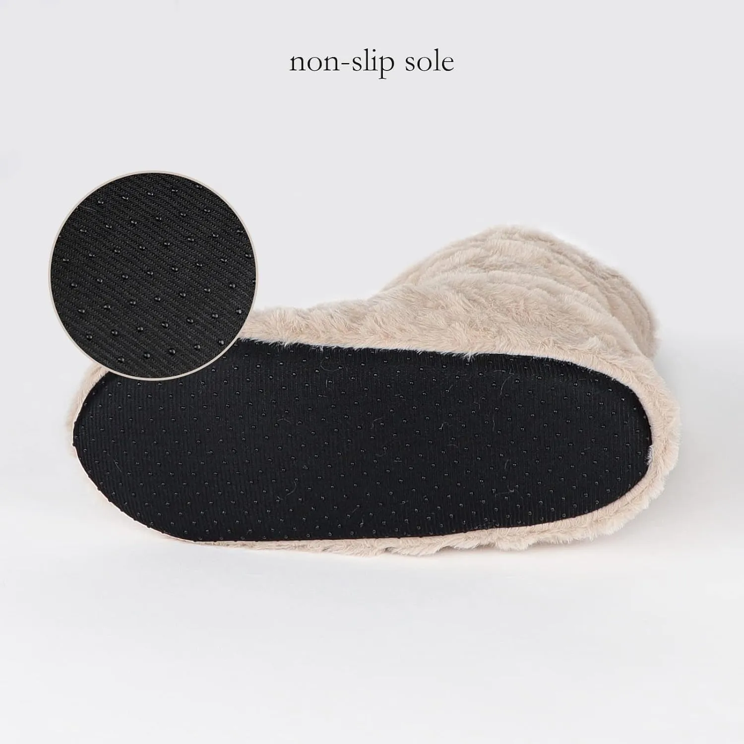 Women Floor Boots Warm Indoor Slippers Girl Warm Bootie Sock Home Ankle High Boots Noiseless Sock Shoes Flat Non-Slip Slipper
