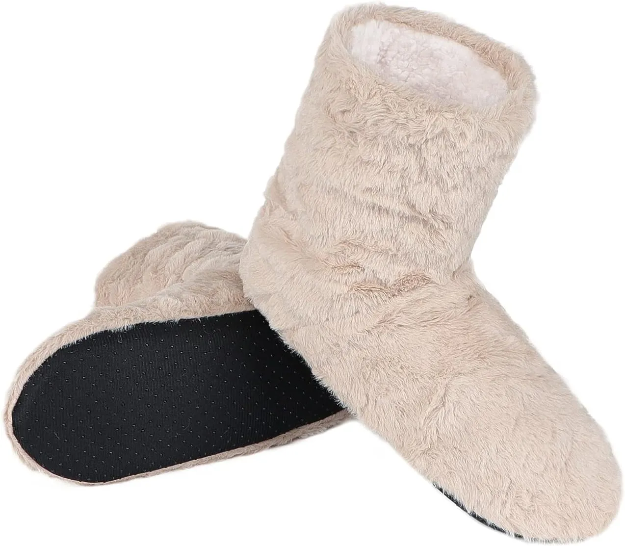 Women Floor Boots Warm Indoor Slippers Girl Warm Bootie Sock Home Ankle High Boots Noiseless Sock Shoes Flat Non-Slip Slipper