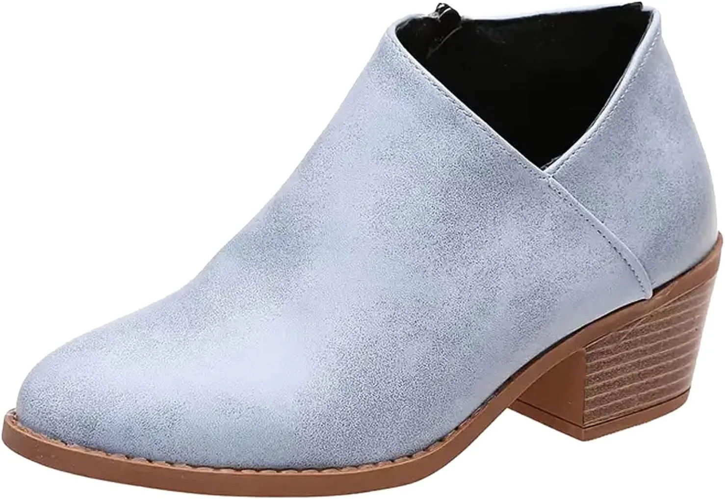 Women's Ankle Boot Fashion Boots Low Heels Riding Boots for Women Soft Leather for Comfortable Interior Fit Boots