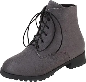 Women's Ankle Boots & Booties Comfortable Wide Width Booties Short Western Boots for Women Walking Shoes Women Fashion Round Toe Cut Out Chunky Stacked Heel Slip on