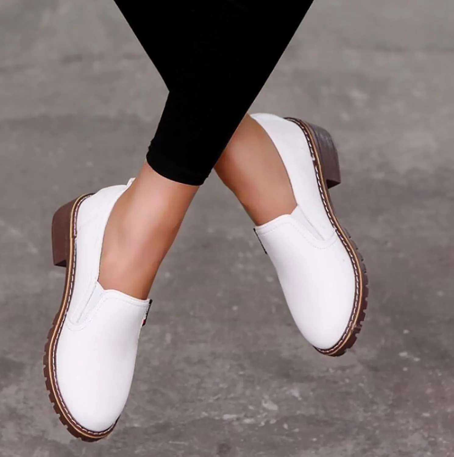 Womens Boots Women's Ankle Boots & Booties Women's Shoes Waterproof Platform Round Head Fashion Short Women's Boots