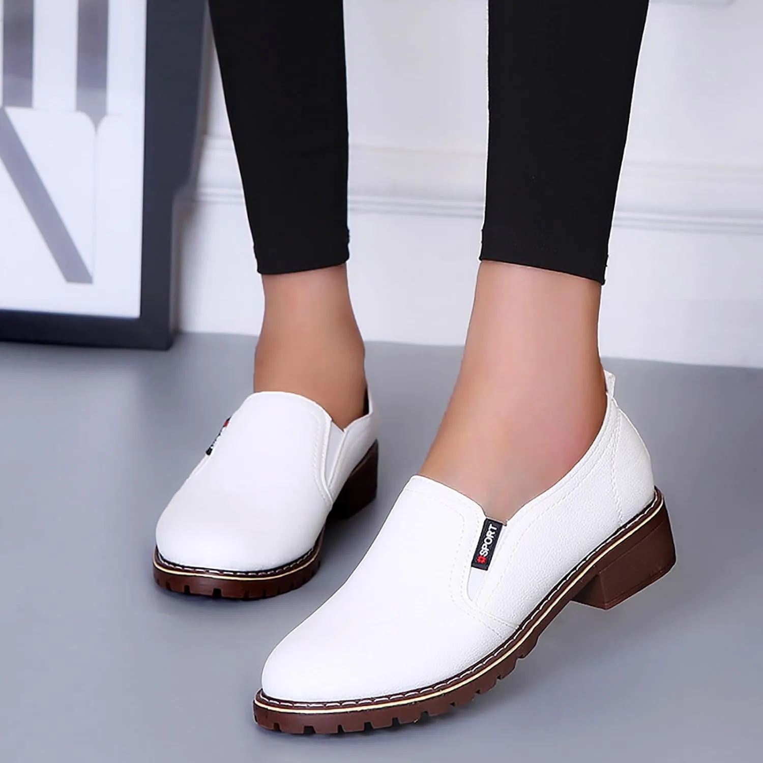 Womens Boots Women's Ankle Boots & Booties Women's Shoes Waterproof Platform Round Head Fashion Short Women's Boots