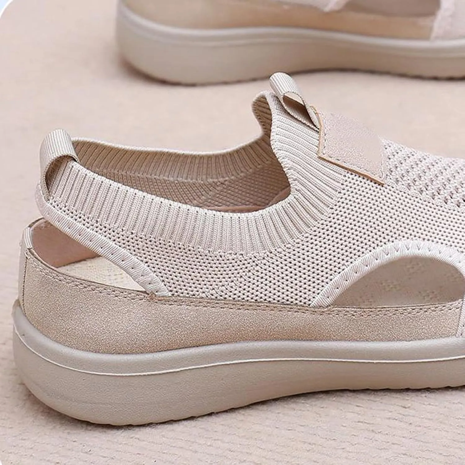 Women's Comfortable Breathable Casual Walking Shoes, Comfy Wedge Orthopedic Sneakers, Orthopedic Slip-On Walking Shoes for Women