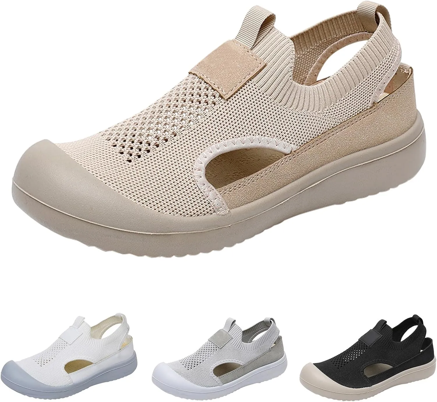 Women's Comfortable Breathable Casual Walking Shoes, Comfy Wedge Orthopedic Sneakers, Orthopedic Slip-On Walking Shoes for Women