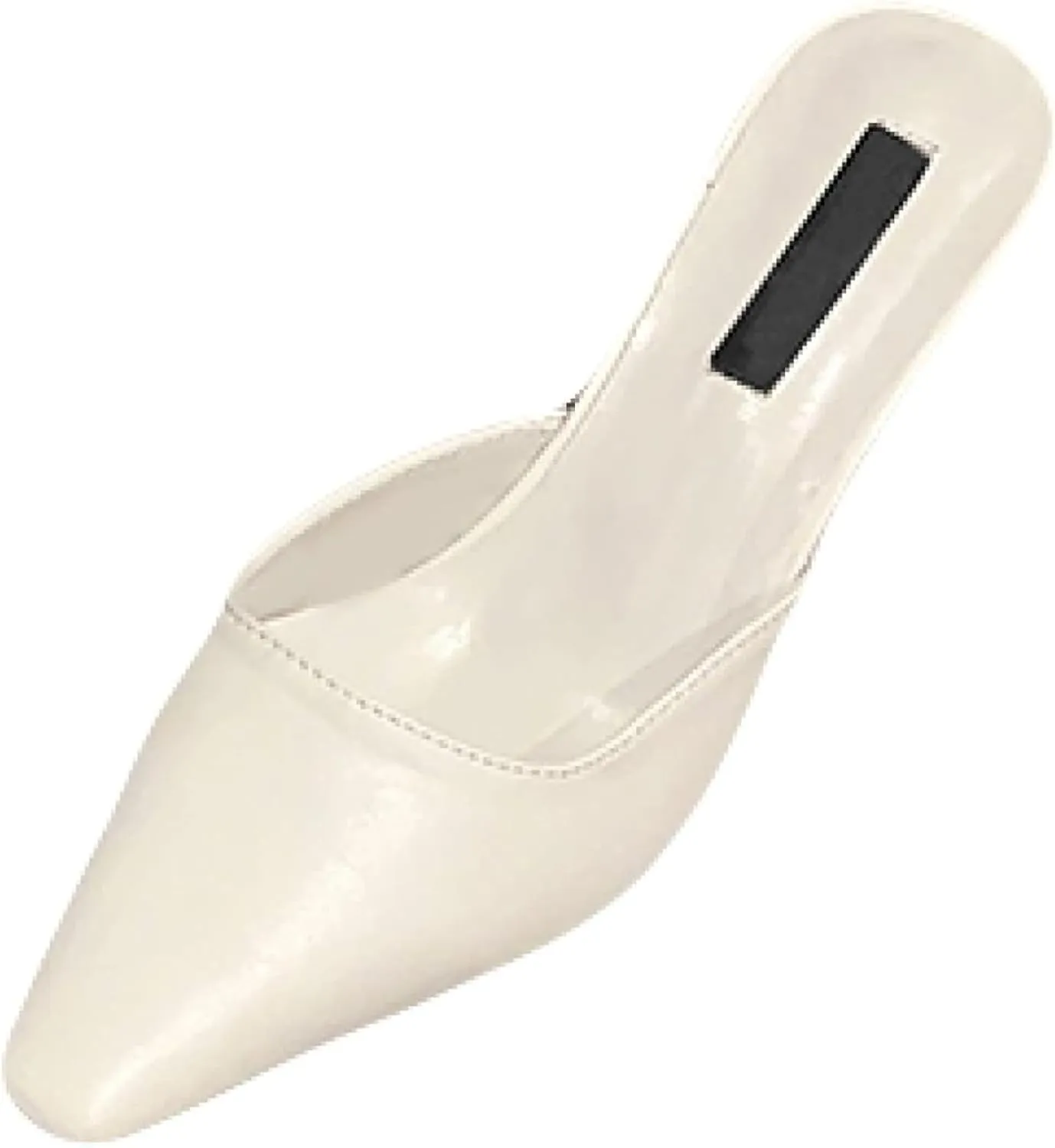 Women's Mule Sandals Elegant Square Toe Low Heel Girl Open Back Loafers Bridal Party Mule Sandals