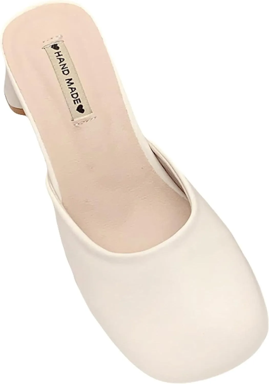 Women's Mule Sandals Slippery Cover Elegant Square Toe Thick Heel Girl Open Back Loafers Walking Mule Slippery Cover