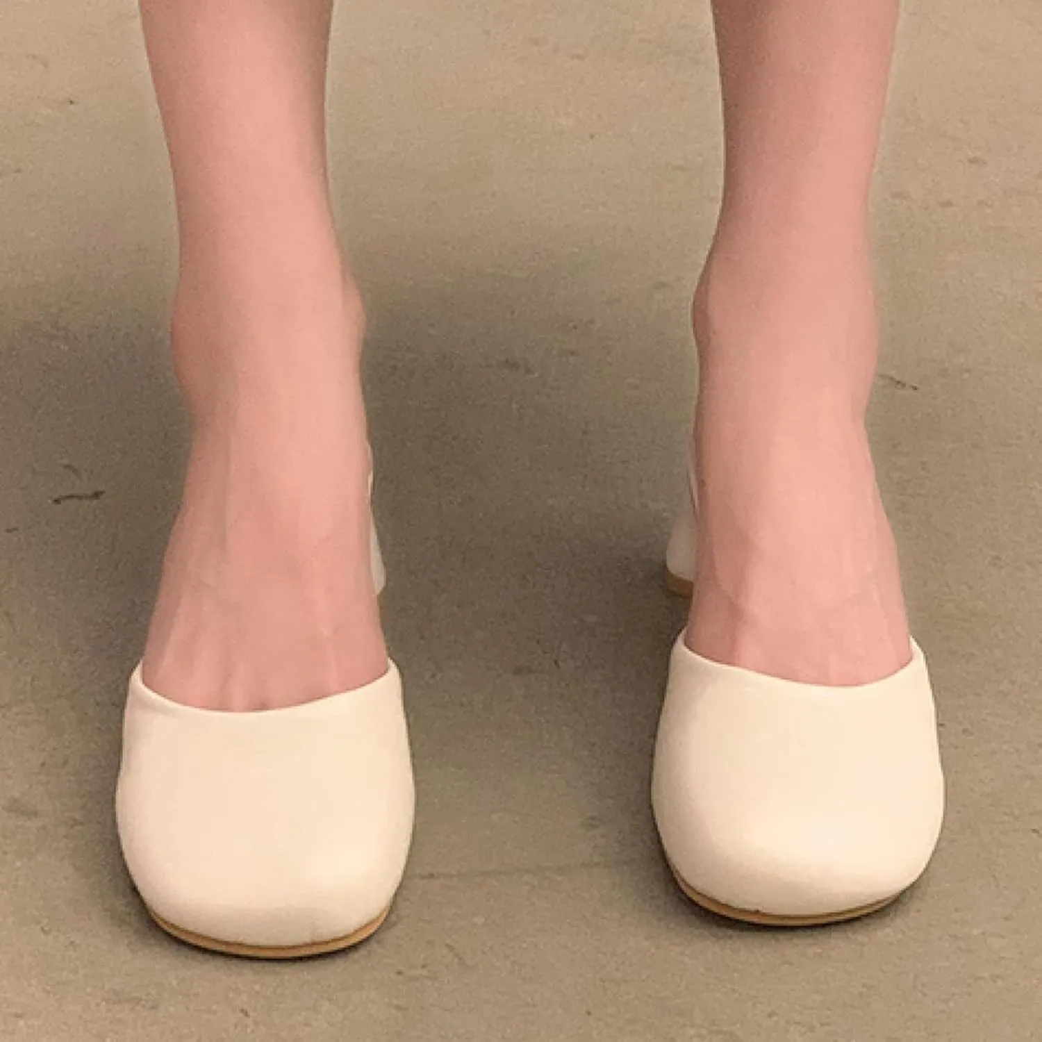 Women's Mule Sandals Slippery Cover Elegant Square Toe Thick Heel Girl Open Back Loafers Walking Mule Slippery Cover