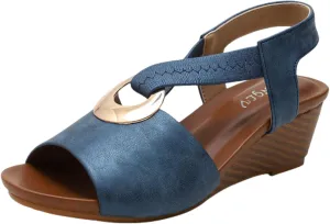 Womens Sandals Roman Wedge Sandals Platform Wedge Casual Open Toe Comfortable Ladies Shoes Dress with Arch Support Outdoor Walking Beach Shoes Dress 2025