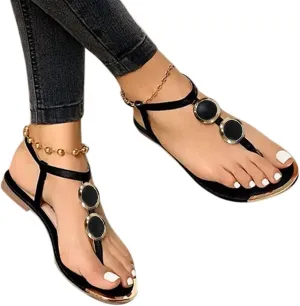 Womens Sandals Women's Casual Open Toe Buckle Strap Roman Sandal 2023 Bohemian Shoes