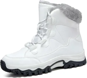 Womens Snow Boots Waterproof Winter Boots Outdoor Hiking Ankle Boot With Fur Lined Non Slip Warm Boots