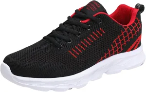 Women's Walking Sock Shoes Elastic Knit Lightweight Mens Dress Shoes Workout Women's Shoes Casual Black Platform Sneaker Red Tennis Shoe Cross Trainer Shoe
