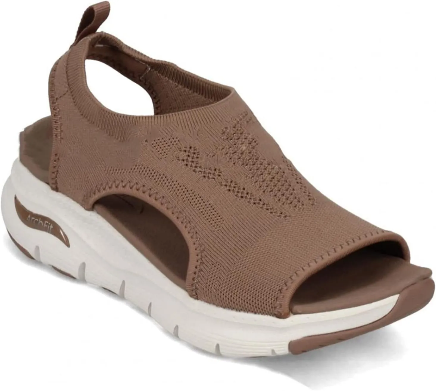Women's Wedge Sandals Orthopedic Open Toe Leather Sandals Non-Slip Lightweight Large Size Comfortable Fish Mouth Sandals Fashion Summer Shoes,Pink,US11/EU43