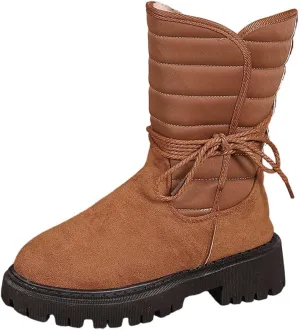 Womens Winter Shoes Black Brown Suede Ankle Boots Fur Lined Size 10 for Women Winter Shoes Women's Winter Shoes Women's Wide Calf Comfortable Winter Knee High Riding Boots Deals of The Day