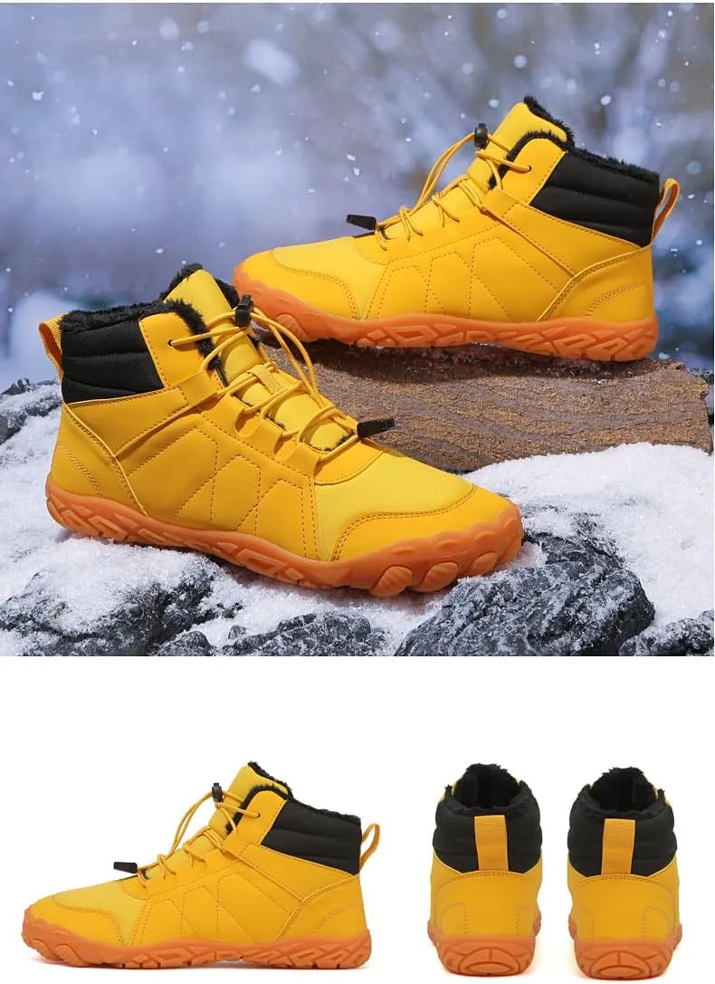 Women's Winter Snow Boots Lightweight Fur Lined Thick Warm Adjustable Slip-On Shoes Waterproof Non-Slip Hiking Boots Rubber Sole Military Work Desert BootsWaterproof Trail Running Barefoot Shoes