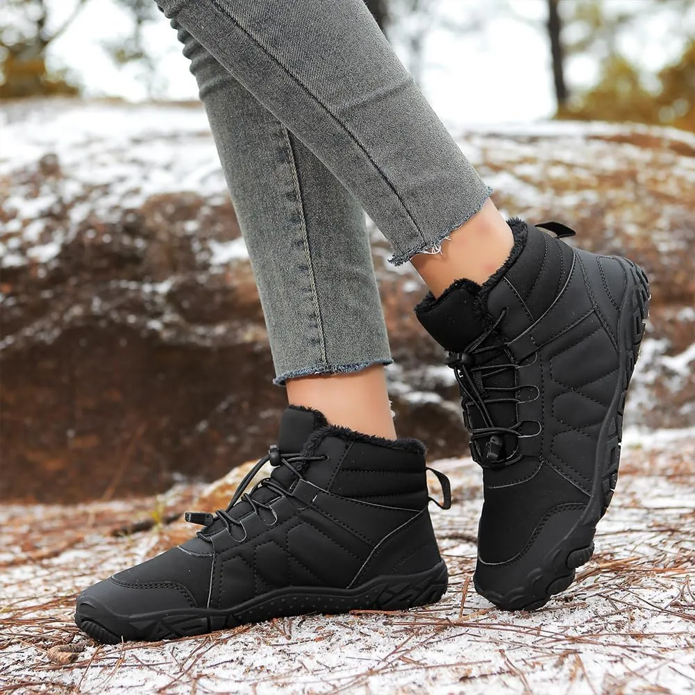 Women's Winter Snow Boots Lightweight Fur Lined Thick Warm Adjustable Slip-On Shoes Waterproof Non-Slip Hiking Boots Rubber Sole Military Work Desert BootsWaterproof Trail Running Barefoot Shoes