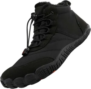 Womens Winter Sport Waterproof Boots Snow Boots Fur Lined Warm Ankle Boots Slip On Fuzzy Hiking Booties
