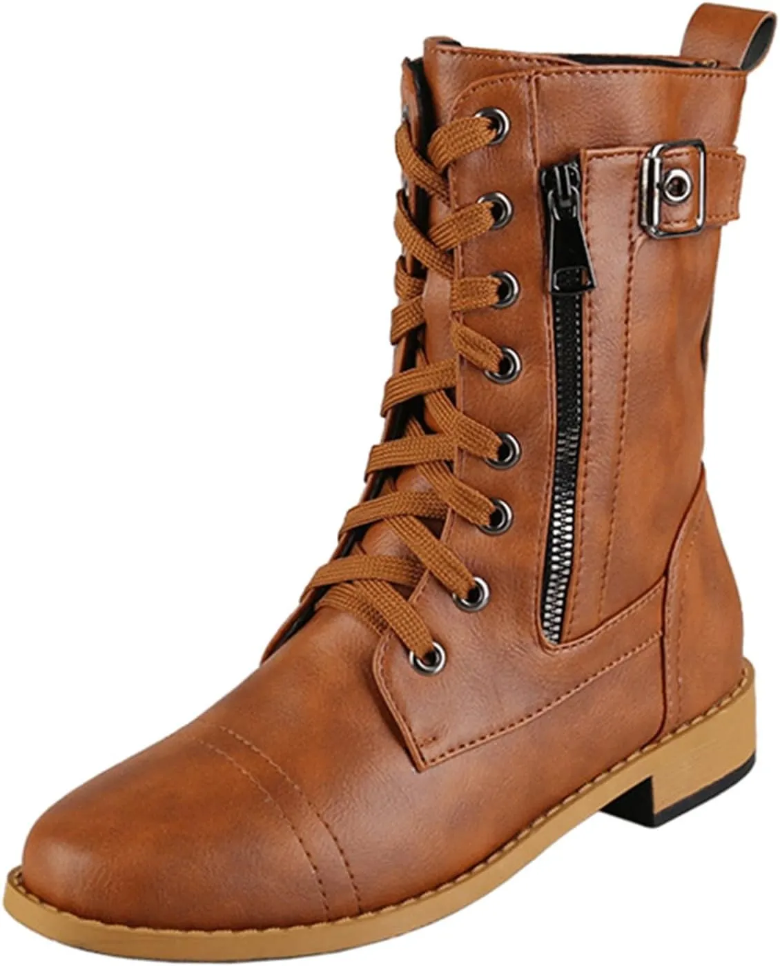 Work Boots for Women Ankle Womens Heeled Booties Extra Wide Boots Women Ankle Boot Closed Head Cute Cozy Closed Pointed Toe Low Block Heel Zip Up