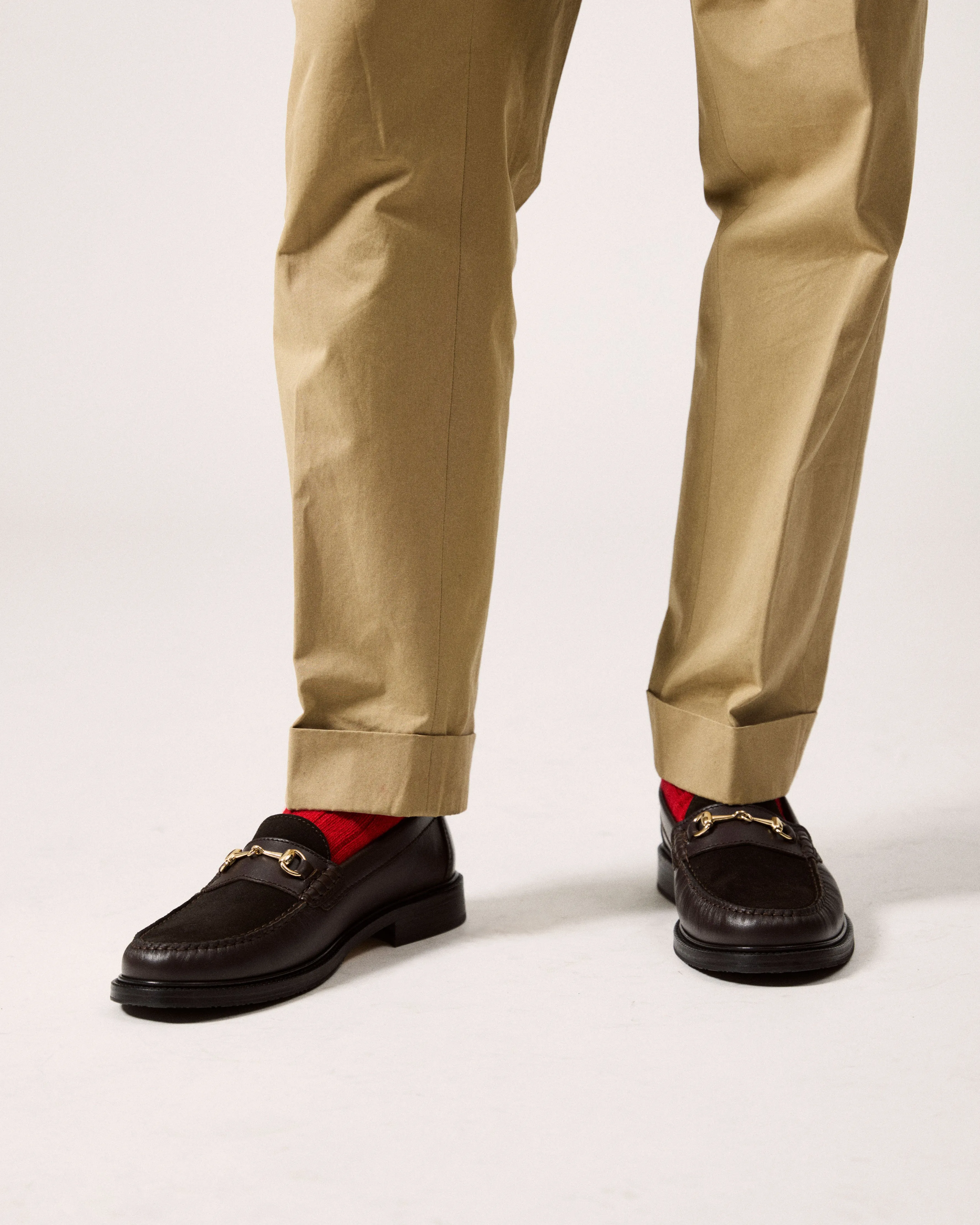 YARDEE TWO-TONE HORSEBIT MOCASSIN LOAFER